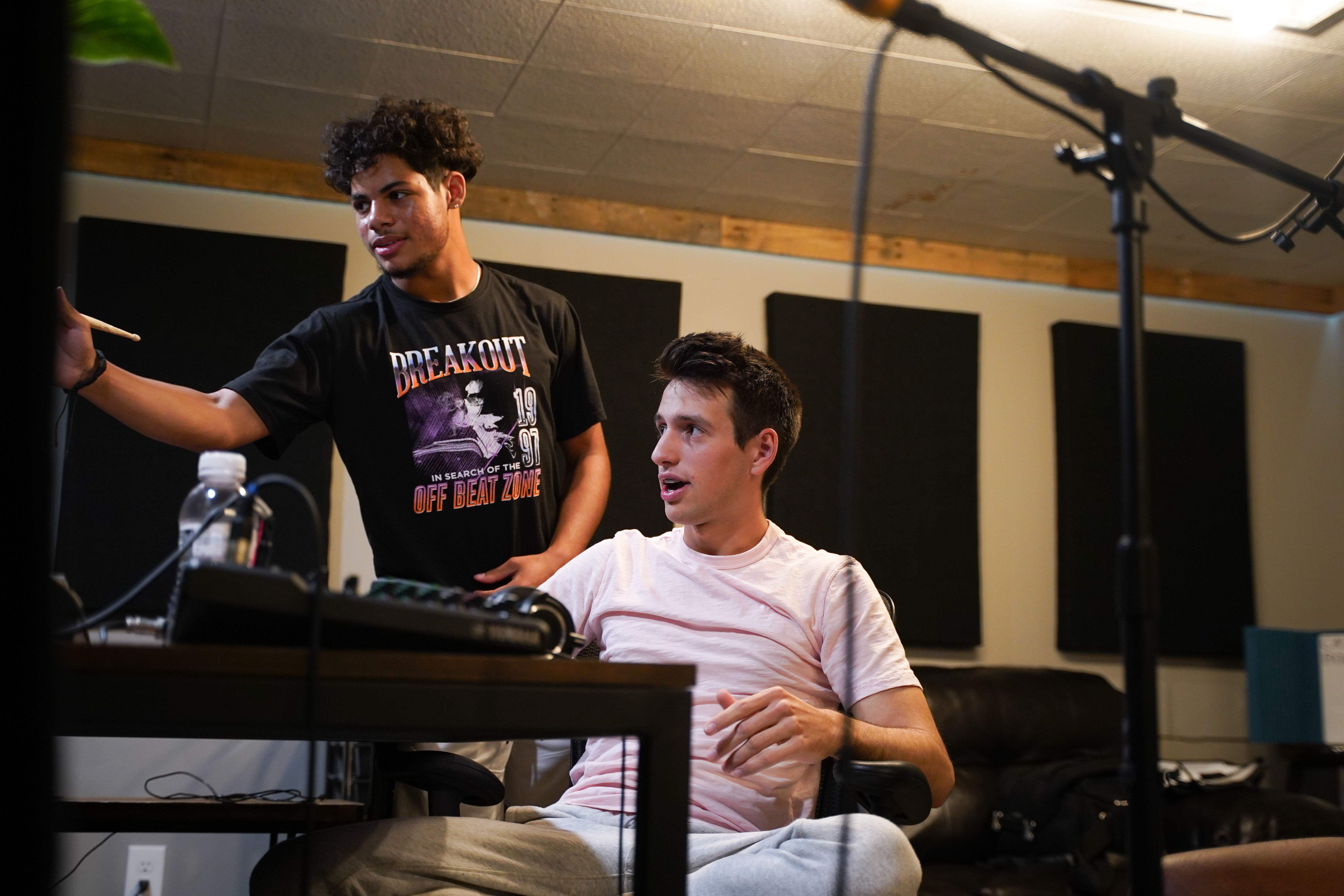 Tristan and Cash in a Studio Session